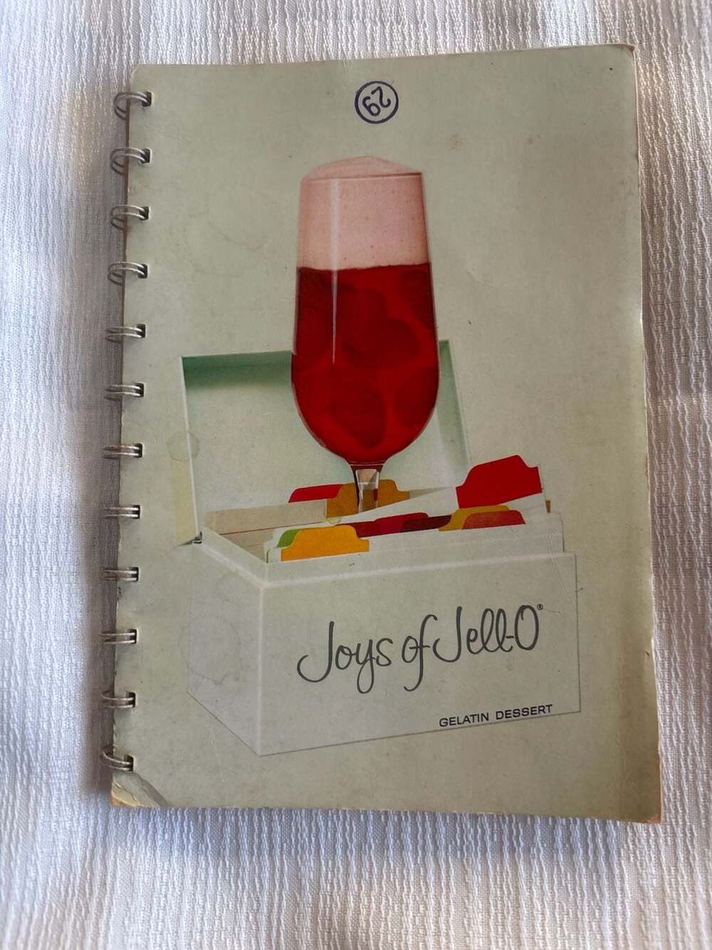 Joys of Jell-O Gelatin Dessert 1963 Spiral Softcover Cookbook